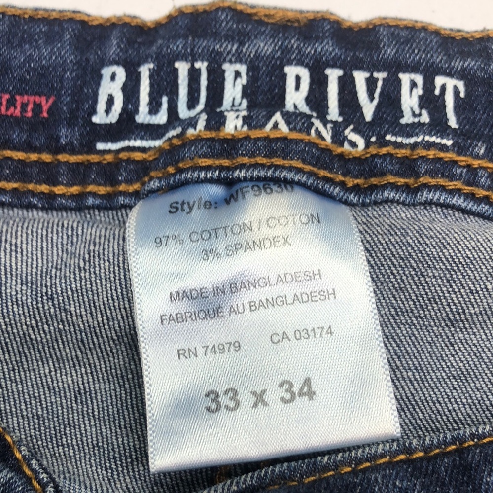 Classic Blue Skinny Jeans with Natural Fading - Picture 2 of 10